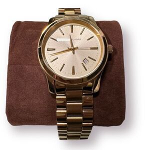 Michael Kors‎ MK5160 Jet Set Gold Dial Gold Tone Stainless Steel Women's Watch